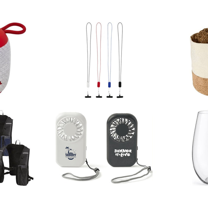 New promotional product arrivals: Morgan Bluetooth Speaker, Anser Recycled Plastic Smartphone Lanyard w/ 27W 5-in-1 Built-in Cable, Toma Bread Basket, Varyon GRS Recycled Running Vest Hydration Pack 5L, Mini Pocket Fan, Swift Tumbler - PET 450ml