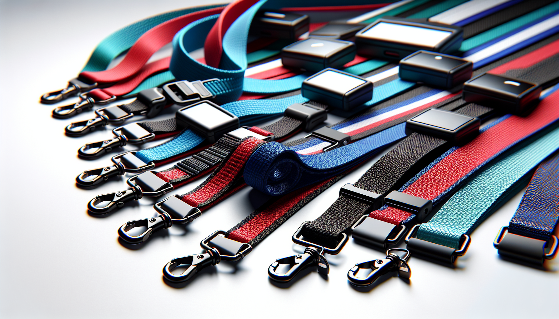 Custom branded lanyards in bulk - various colors and styles