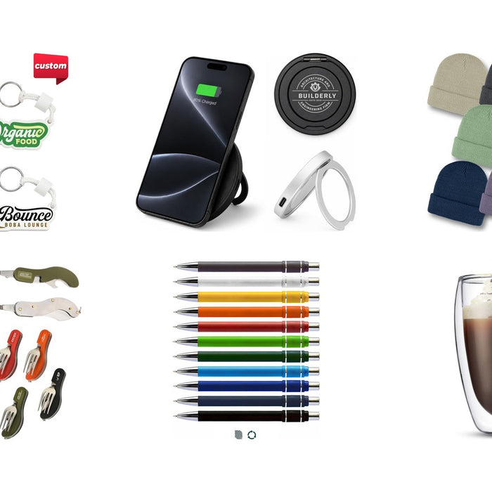 New promotional product arrivals styled together