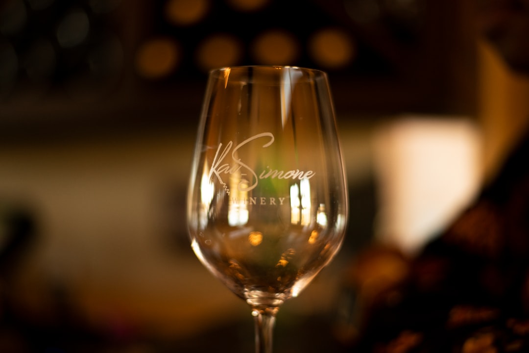 clear wine glass with water