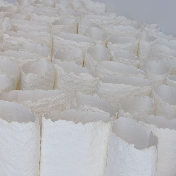 white ice blocks on white surface