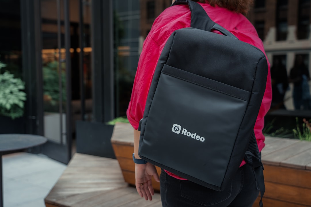 a person with a backpack on their back