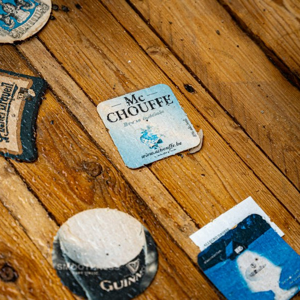 A wooden table topped with lots of different items