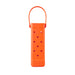 EVA Holes Wine Bottle Bag - An orange EVA holes wine bottle bag with a handle and perforated design for ventilation.
