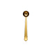 Coffee Measuring Spoon With Clip - A gold coffee measuring spoon with a clip, featuring a sleek design and a shiny finish.
