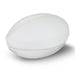 Mini Rugby Ball - A mini rugby ball in a simple white design, featuring stitched details for a classic look.
