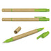 Kraft Pen Highlighter - A set of Kraft Pen Highlighters in green and brown, featuring a logo, with caps on and off.
