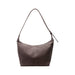 Dumpling Canvas Tote Bag - A grey canvas tote bag with a single shoulder strap and a zip closure, featuring a logo on the front.
