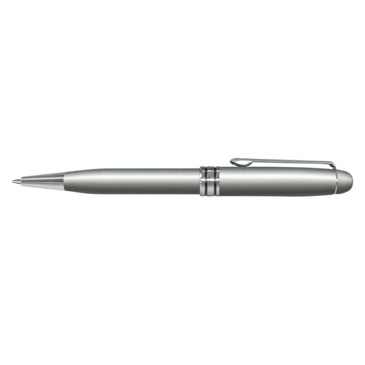 Supreme Pen - A metal pen with a sleek silver design and a polished chrome tip and clip, labeled as the Supreme Pen.
