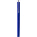 Mauna Recycled PET Gel Rollerball Pen - A blue gel rollerball pen with a transparent cap and a co-branded logo.