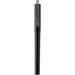 Mauna Recycled PET Gel Rollerball Pen - A black gel rollerball pen featuring a transparent cap and a branding logo on the barrel.