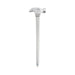 Hammer Shape Ballpoint Pen - A hammer-shaped ballpoint pen in silver, resembling a tool with a detailed handle and a pen tip.