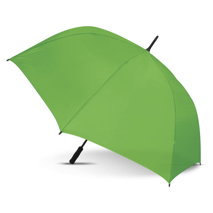Hydra Sports Umbrella -  Colour Match - A green Hydra Sports Umbrella featuring a wide canopy and a sturdy handle.
