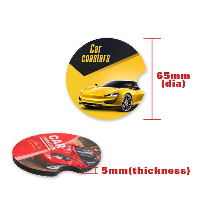 Full Colour Car Coasters - Custom Promotional Product