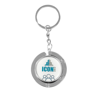 Metal Bag Hanger Keyring - Custom Promotional Product