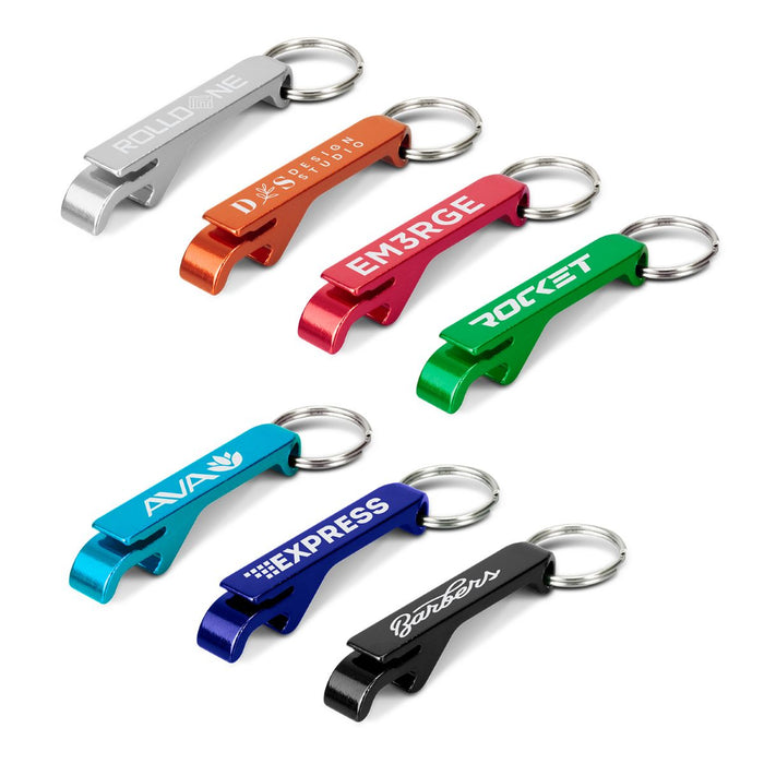 Metal Bottle Opener Key Ring - Custom Promotional Product