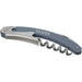 Seasons Nordkapp Waitress Knife - A grey and silver waitress knife featuring a corkscrew and a knife blade, with a logo on the handle.