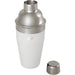 Seasons Gaudie Recycled Stainless Steel Cocktail Shaker - A stainless steel cocktail shaker featuring a white body and a silver lid, with a logo visible on the surface.