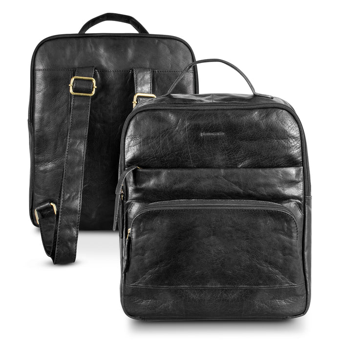 Pierre Cardin Leather Backpack - Custom Promotional Product