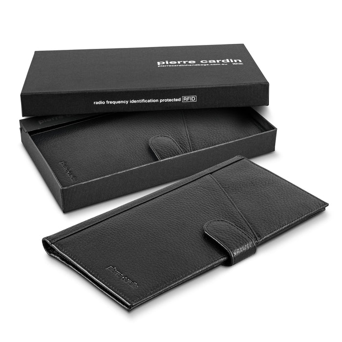 Pierre Cardin Leather Passport Wallet - Custom Promotional Product