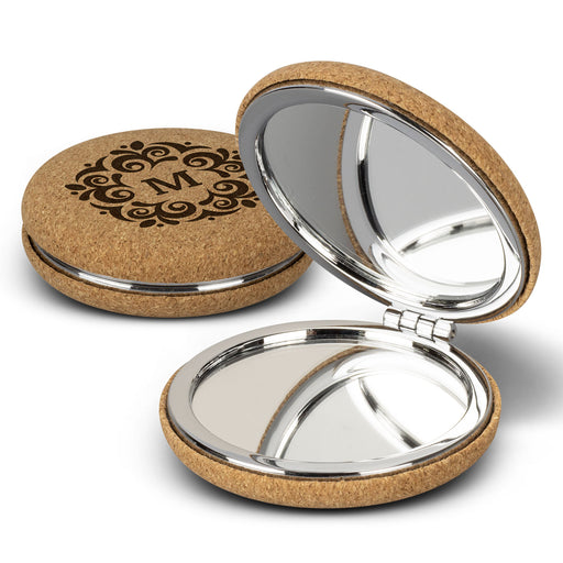 Cork Compact Mirror - Custom Promotional Product