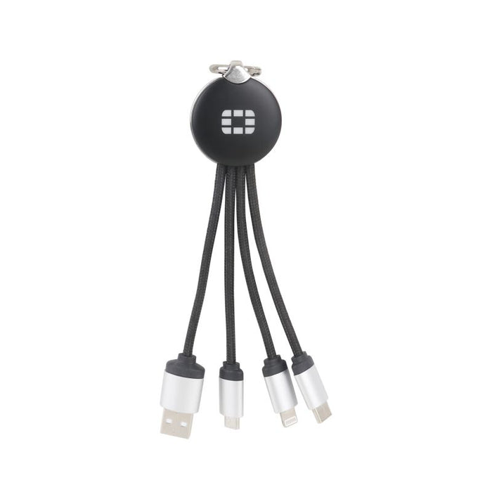 Round Shaped Light Up Charging Cables - Custom Promotional Product