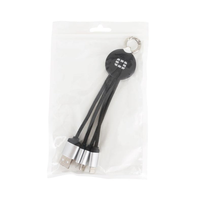 Round Shaped Light Up Charging Cables - Custom Promotional Product