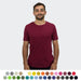 TRENDSWEAR Element Unisex T-Shirt - A maroon unisex TRENDSWEAR Element T-shirt displayed on a model, featuring a variety of colour swatches below.
