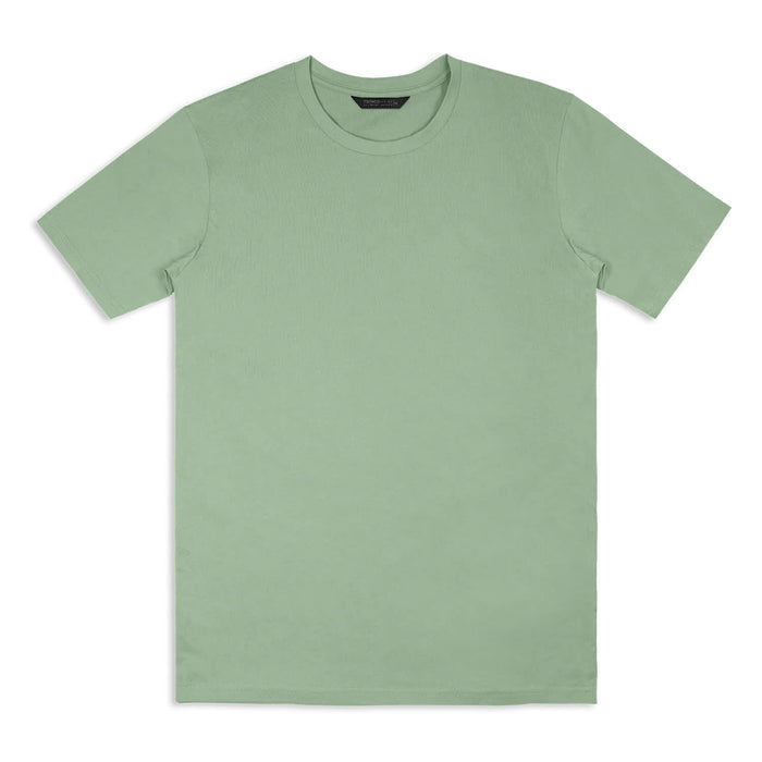 TRENDSWEAR Element Unisex T-Shirt - A light green unisex T-shirt with short sleeves and a round neckline, featuring a logo.