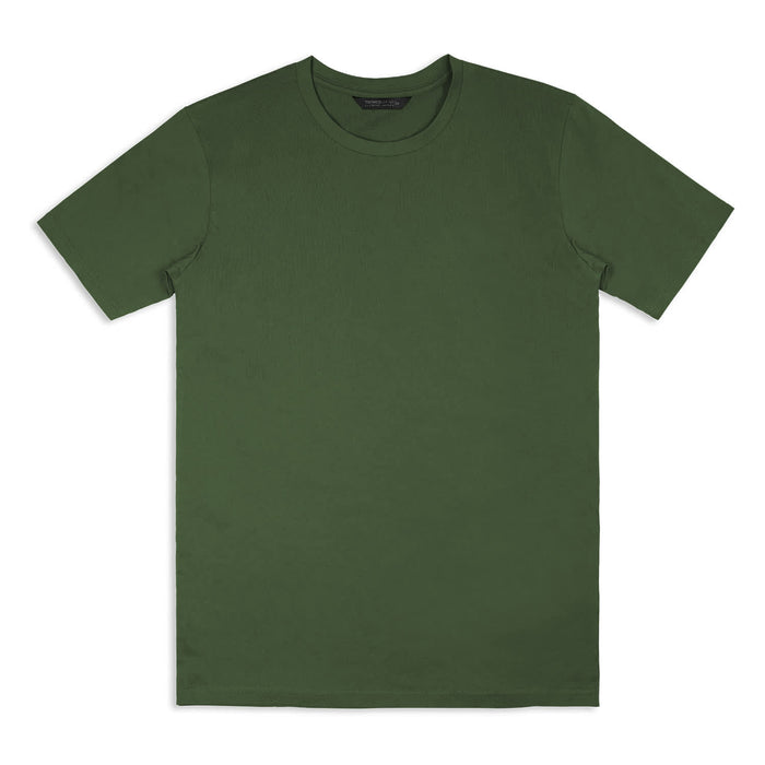 TRENDSWEAR Element Unisex T-Shirt - A green unisex T-shirt featuring a simple design and a crew neckline, with a logo on the label.