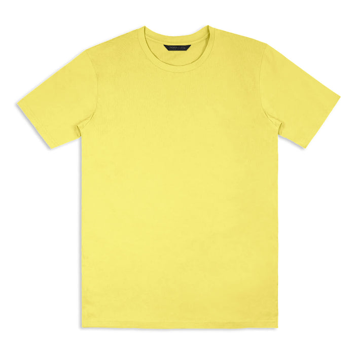 TRENDSWEAR Element Unisex T-Shirt - A plain yellow unisex T-shirt with a round neckline and short sleeves, featuring a brand logo.