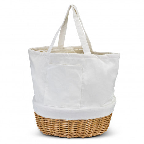 Keepsake Wicker Tote Bag - Custom Promotional Product