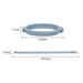Silicone Cup Carry Strap - A drink bottle silicone cup carry strap in light blue, featuring two attachment clips and measuring 43.5 cm in length.