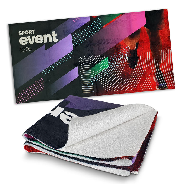 Sports Fit Towel - Full Colour - Custom Promotional Product