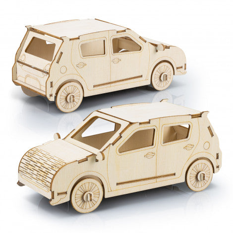Hatchback Car 3D Wooden Model Puzzle - Custom Promotional Product