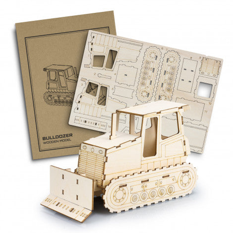Bulldozer 3D Wooden Model Puzzle - Custom Promotional Product