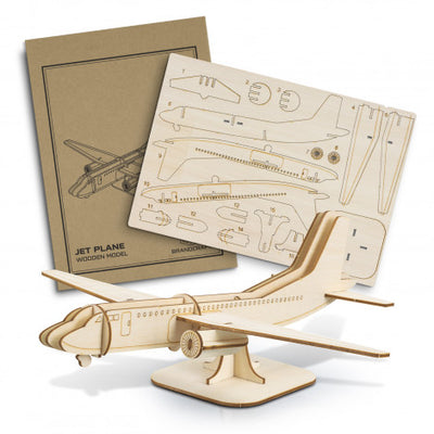 Jet Plane 3D Wooden Model Puzzle - Custom Promotional Product