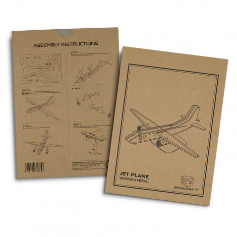 Jet Plane 3D Wooden Model Puzzle - Custom Promotional Product
