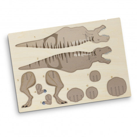 Tyrannosaurus Rex 3D Wooden Model Puzzle - Custom Promotional Product