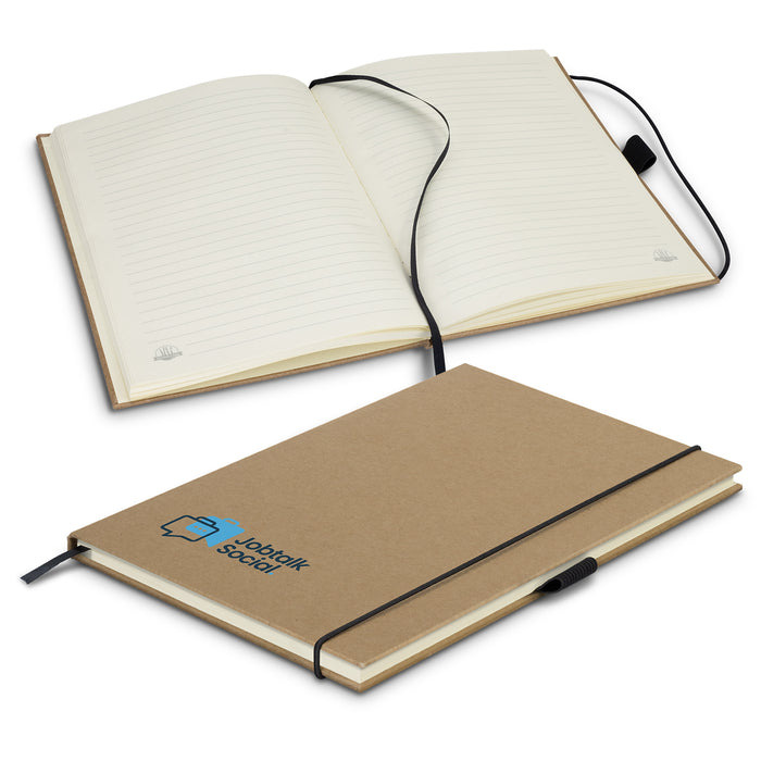 Sugarcane Paper Hard Cover Notebook - Custom Promotional Product