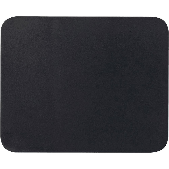 Gaia 4-Port USB Hub w/  USB-A & Type-C Output & Dual Input - A black mouse pad with rounded edges, featuring a smooth, flat surface and no visible branding.