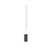 Anser Recycled Plastic Smartphone Lanyard w/ 27W 5-in-1 Built-in Cable - A recycled plastic smartphone lanyard in black, featuring a built-in 5-in-1 charging cable and a logo.