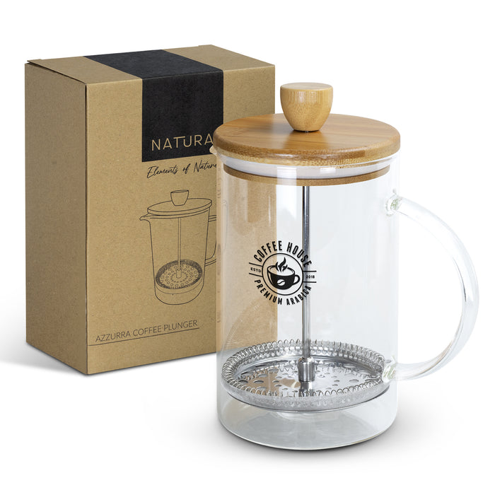 NATURA Azzurra Coffee Plunger - Custom Promotional Product