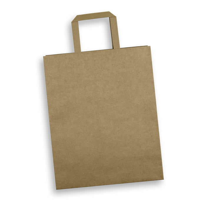 Large Flat Handle Paper Bag Portrait - Custom Promotional Product