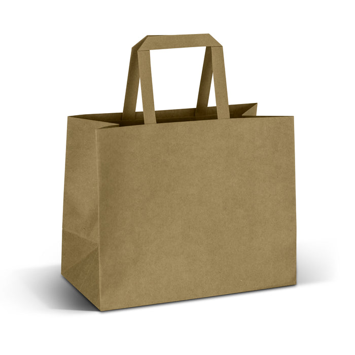 Medium Flat Handle Paper Bag Landscape - Custom Promotional Product