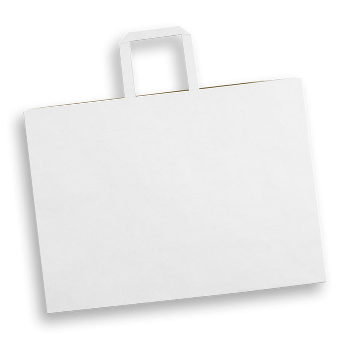Extra Large Flat Handle Paper Bag Landscape - Custom Promotional Product