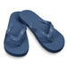 Tidal Flip Flops - Blue Tidal Flip Flops featuring a textured footbed and a simple design. They have a branding logo on the strap.