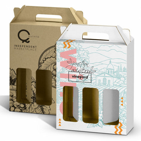 Wine Carry Pack - Triple - Custom Promotional Product