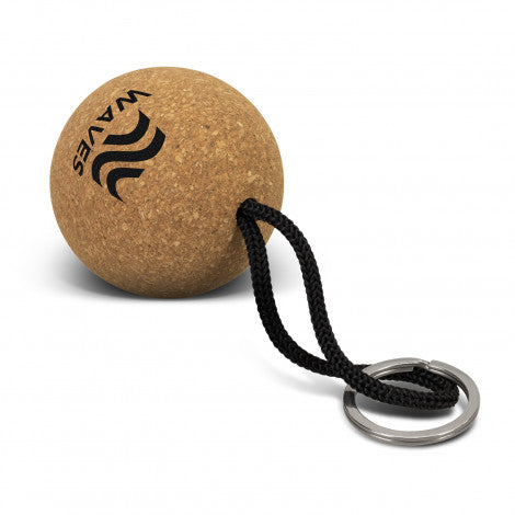 Cork Floating Key Ring - Round - Custom Promotional Product