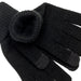 Himalaya Tech Gloves - A pair of black gloves with a ribbed cuff, featuring textured tips on the fingers. The gloves have a logo.